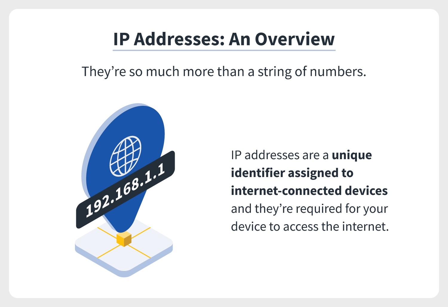 an IP address is written across a geolocation marking, indicating IP addresses reveal online users’ geolocation