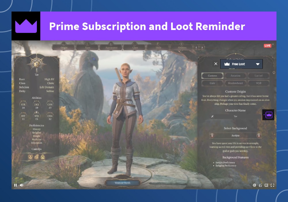 01-Prime subscription and loot remainder