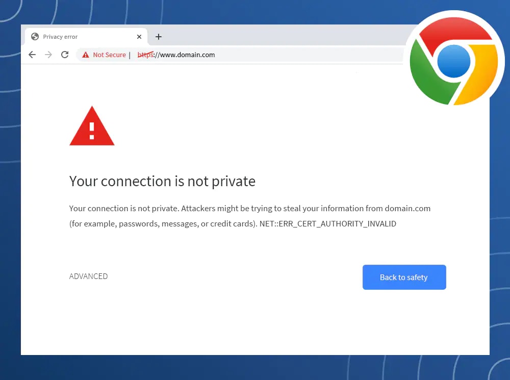 Your connection is not private - Platform Usage Support