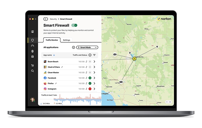 Image macbook Smart Firewall.